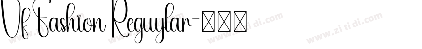 Vf Fashion Reguylar字体转换
